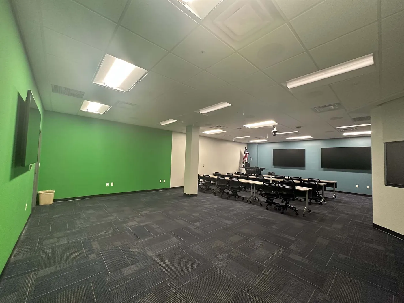 Renovated Santa Fe College classroom with modern lighting